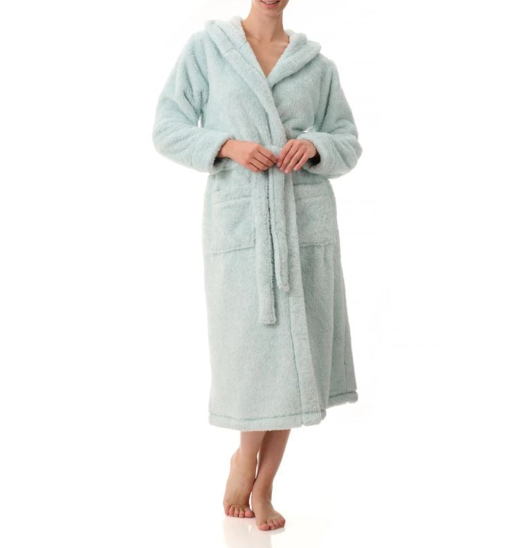 Givoni Hooded Fluffy Wrap Dressing Gown