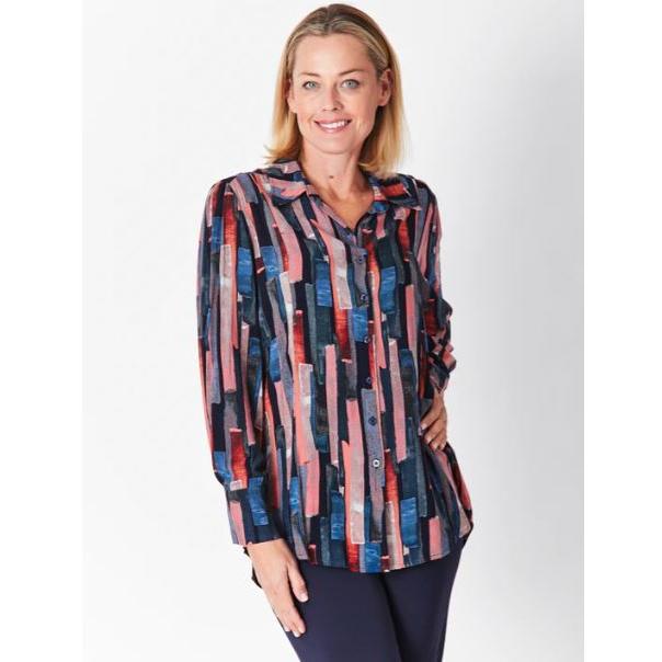 Cordelia LS Shirt Button Down Stripe