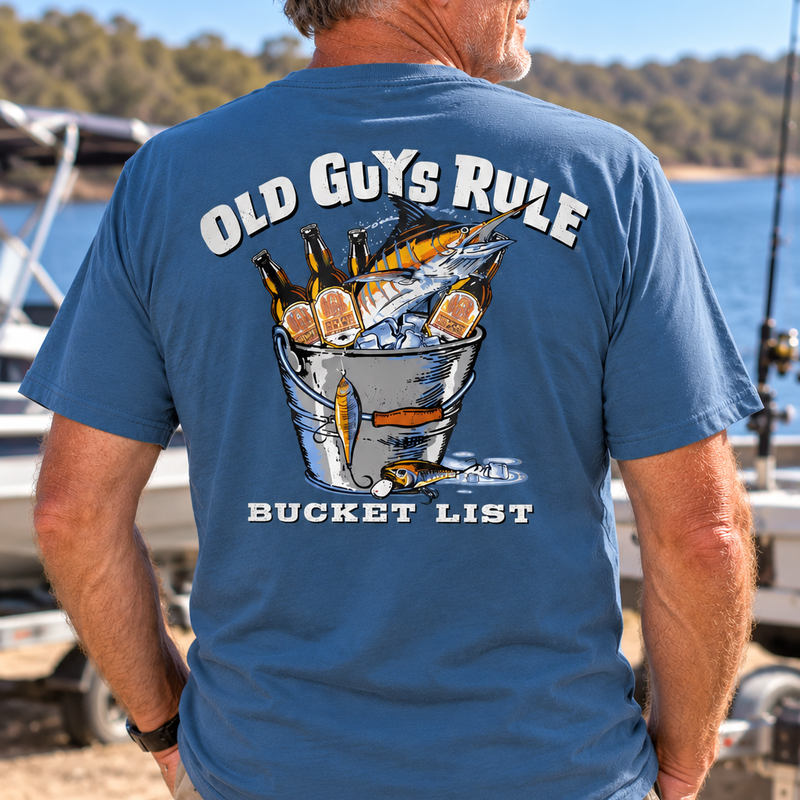 OGR Bucket List tee mens stone blue