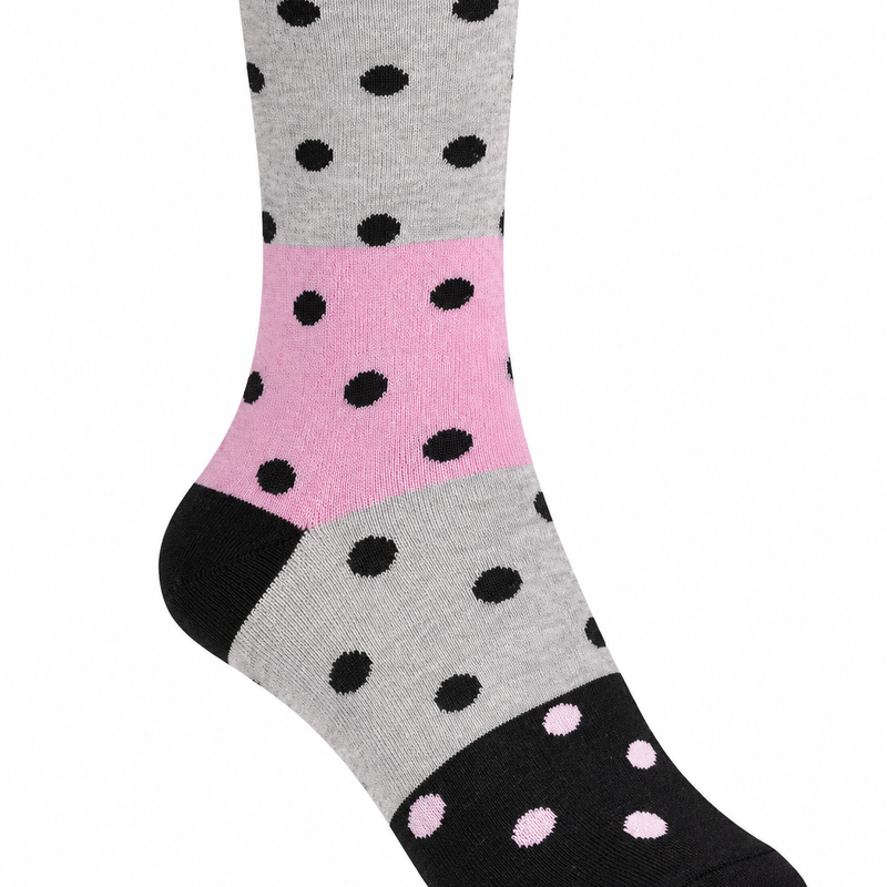 KG Loose Top Crew Sock Ladies Polka Dot