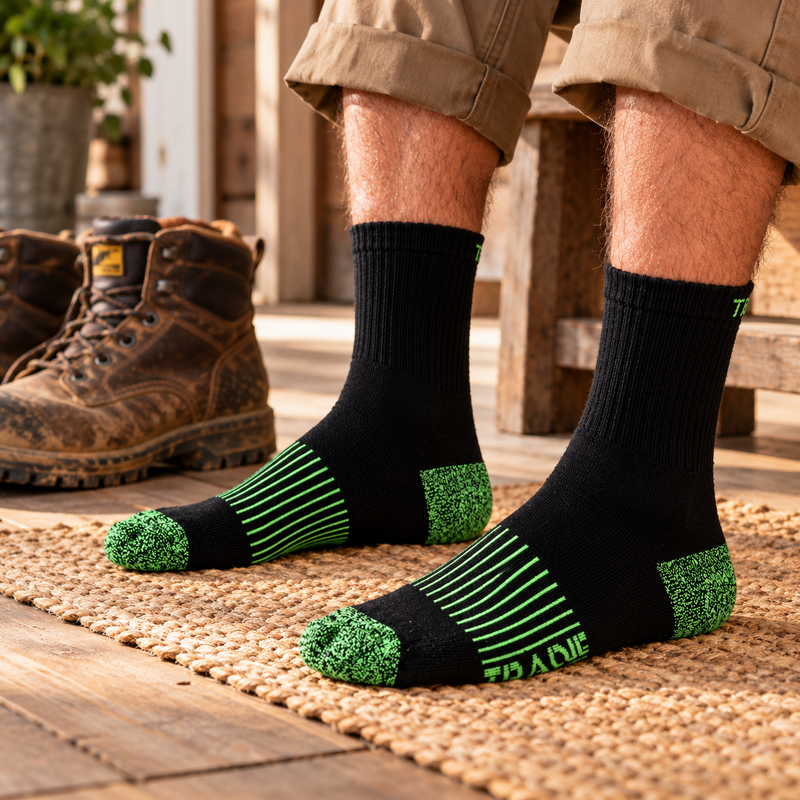 Tradies Ribbed Crew Sock 3 pk mens