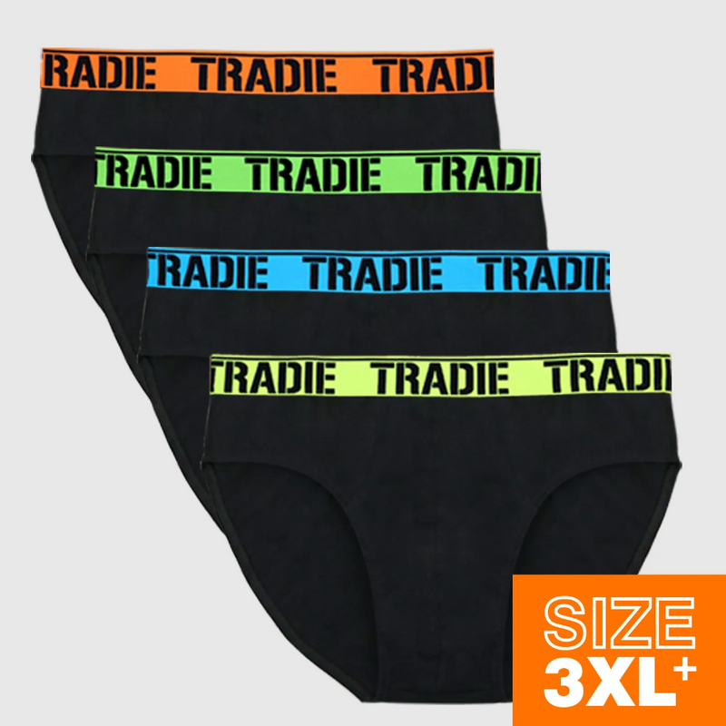 Tradies Brief 4pk mens