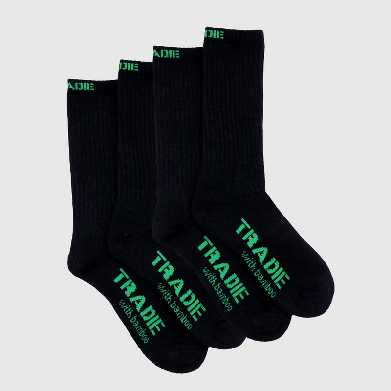 Tradies Bamboo Crew Sock 3 pk Ladies