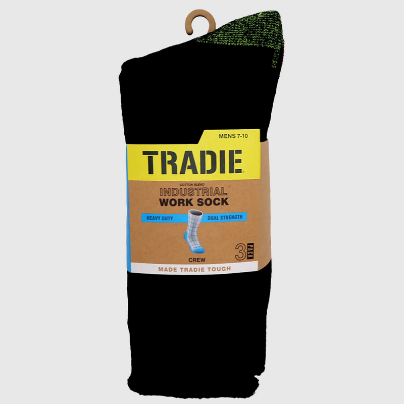 Tradies Crew Sock 3 pk mens