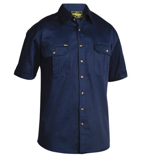 Bisley Shirt SS Drill Full Button BS1433