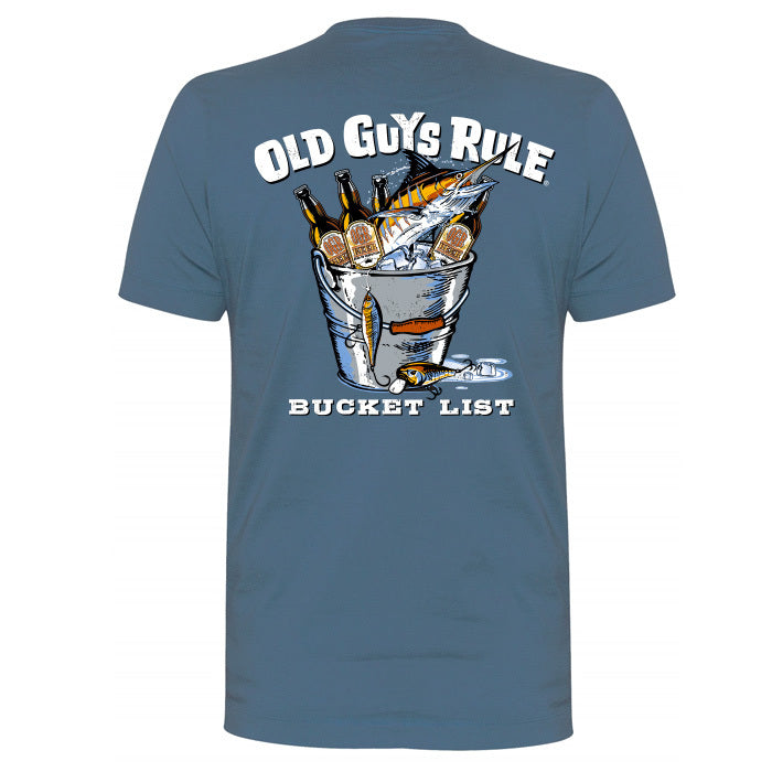 OGR Bucket List tee mens stone blue