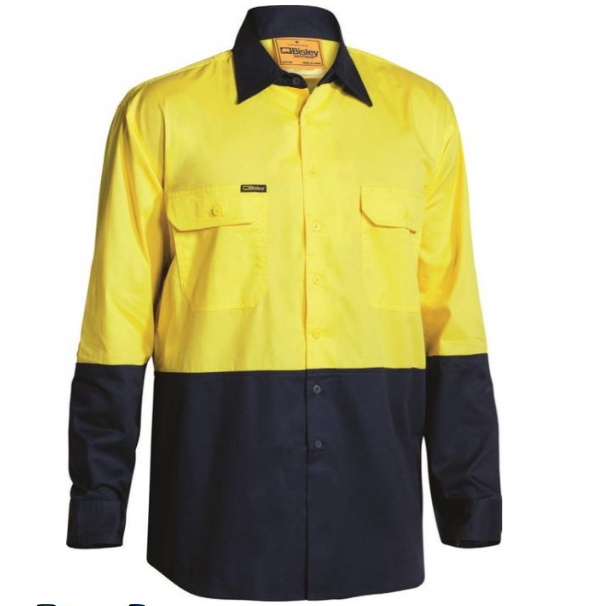 Bisley Hi Vis Taped COOL LS Shirt BS6896