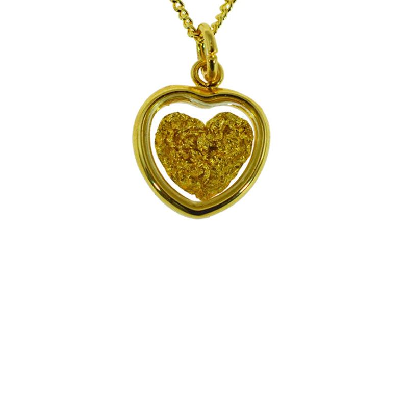 Vanessa Gold Leaf Heart Pendant