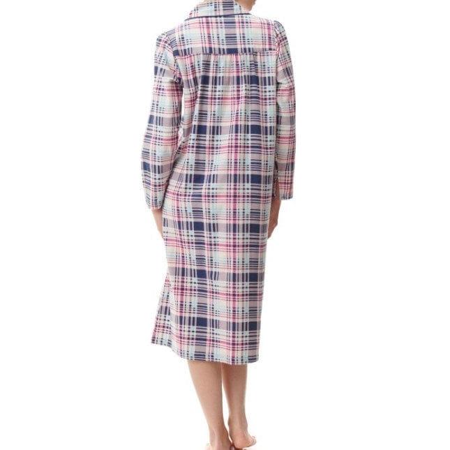 Givoni Flannelette Nightie Mid Length w Yoke