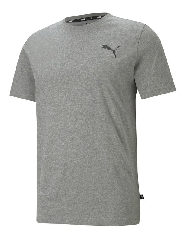 Puma Essential Logo Tee Mens grey heather