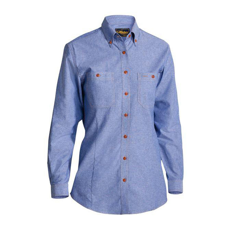 Bisley Ladies Shirt LS Chambray