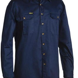Bisley Shirt LS Drill Full Button BS6433