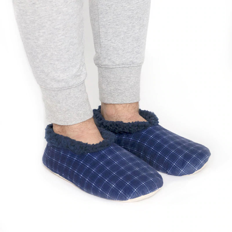 Snuggups Non Slip Plaid Slippers Mens