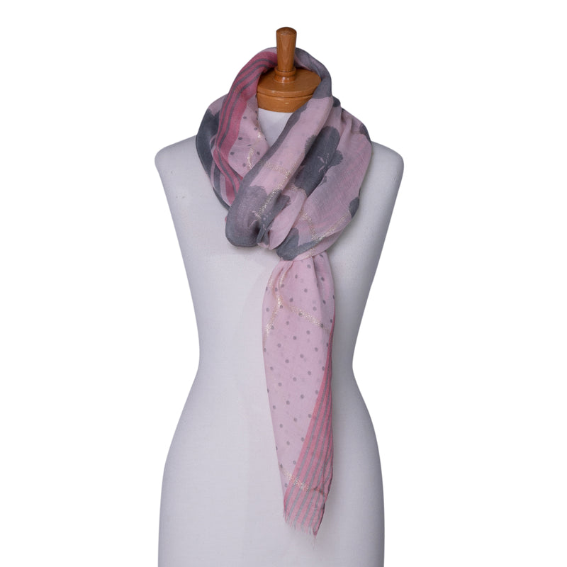 Taylor Hill Scarf Floral Lurex