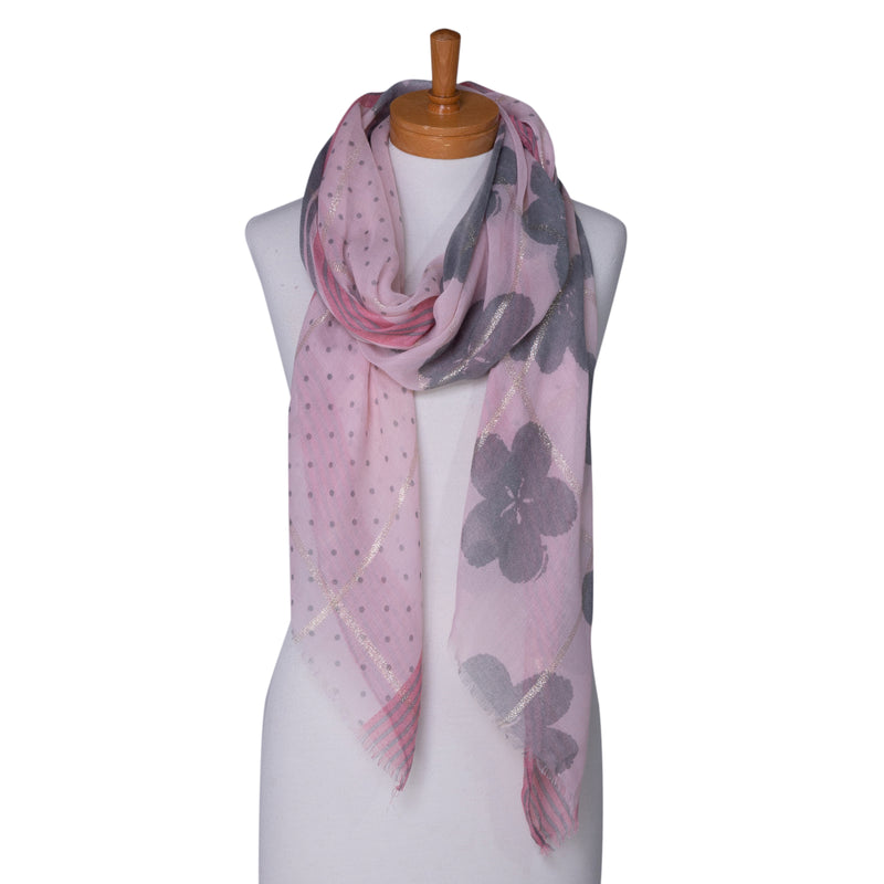 Taylor Hill Scarf Floral Lurex