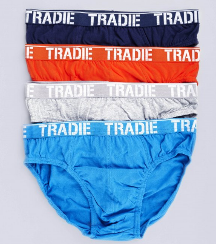 Tradies Brief 4pk mens MJ1195SB4