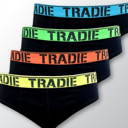 Tradies Brief 4pk mens MJ1195SB4