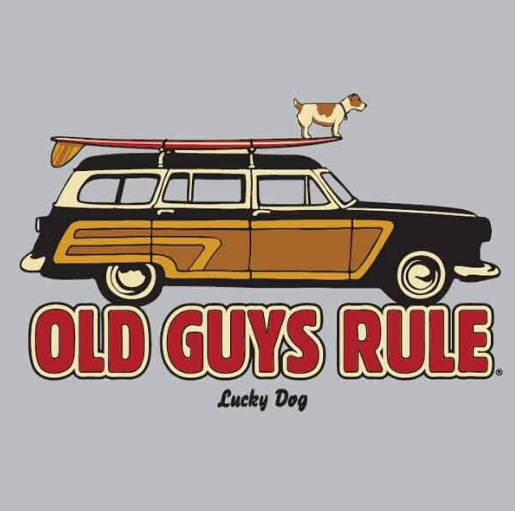 Old Guys Rule Lucky Dog Tee