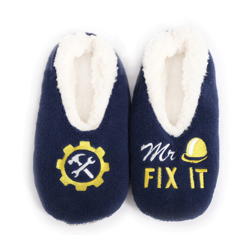 Snuggly Mr Fixit Slippers Mens