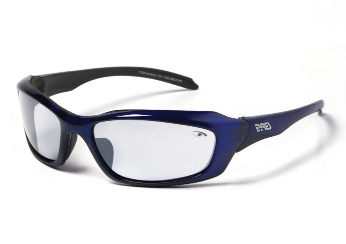 Eyres Razor Edge Safety glasses polarised smoke lens black frame
