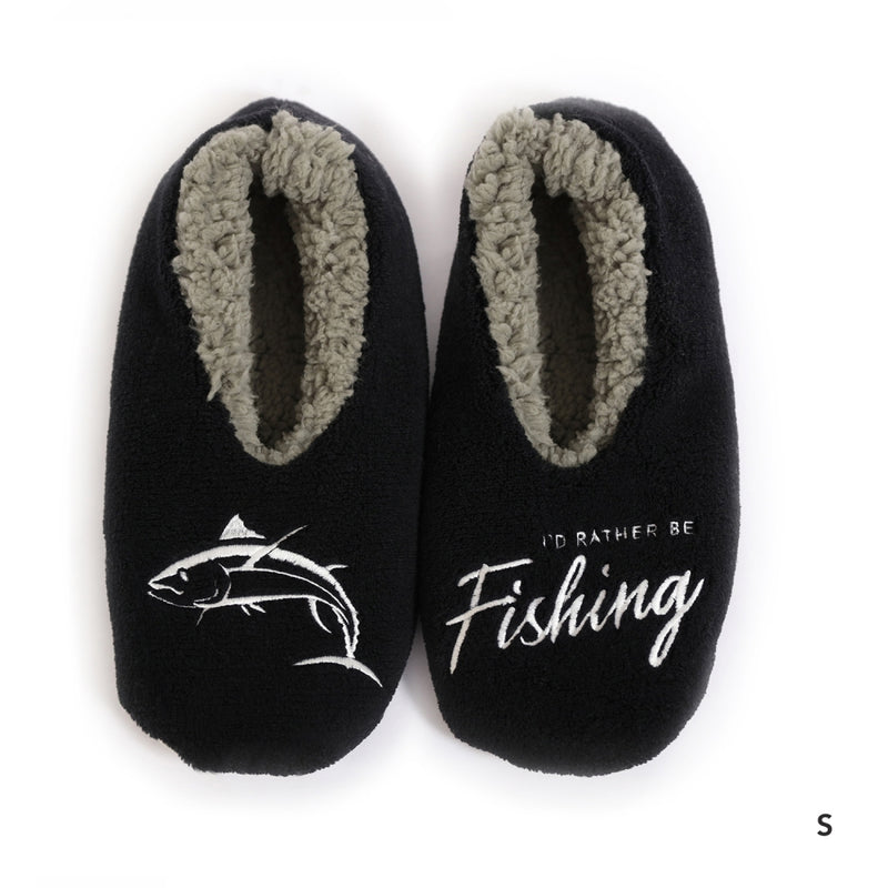 Snuggly Fishing Slippers Mens